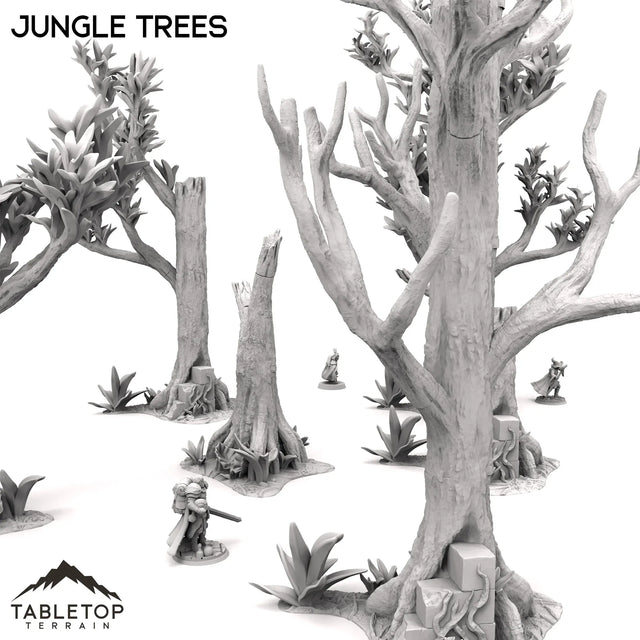 Tabletop Terrain Trees 40mm / Full Set Jungle Trees