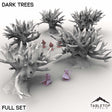 Tabletop Terrain Trees Full Set / 32mm Dark Trees