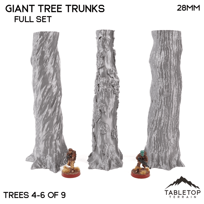 Tabletop Terrain Trees Giant Tree Trunks - Star Wars Legion Terrain