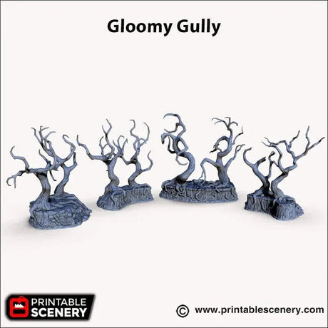 Tabletop Terrain Trees Gloomy Gully - Trees - Fantasy Scatter Terrain