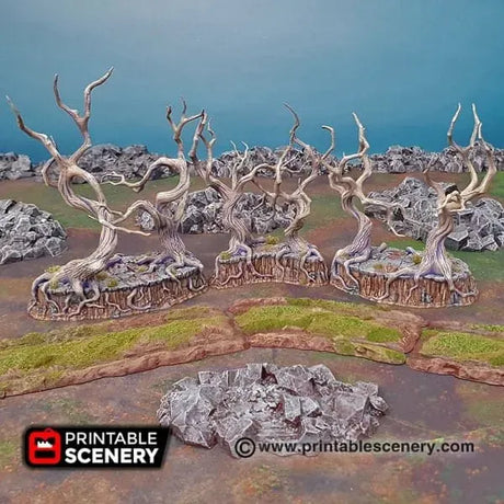 Tabletop Terrain Trees Gloomy Gully - Trees - Fantasy Scatter Terrain