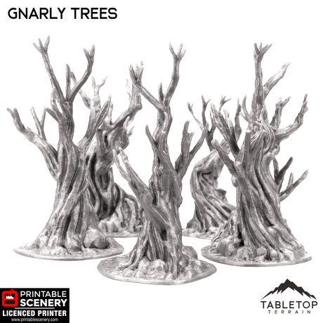 Tabletop Terrain Trees Gnarly Trees - Scatter Terrain