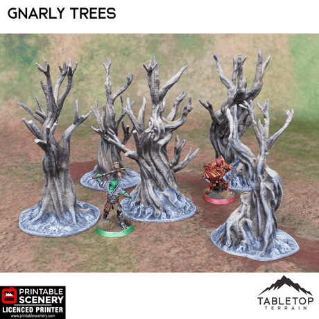 Tabletop Terrain Trees Gnarly Trees - Scatter Terrain