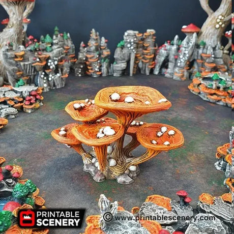 Tabletop Terrain Trees Lantern Clusters - Fantasy Scatter Terrain / Trees