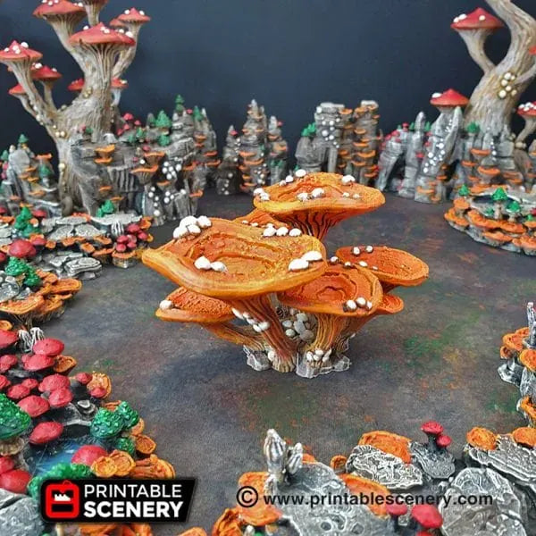 Tabletop Terrain Trees Lantern Clusters - Fantasy Scatter Terrain / Trees