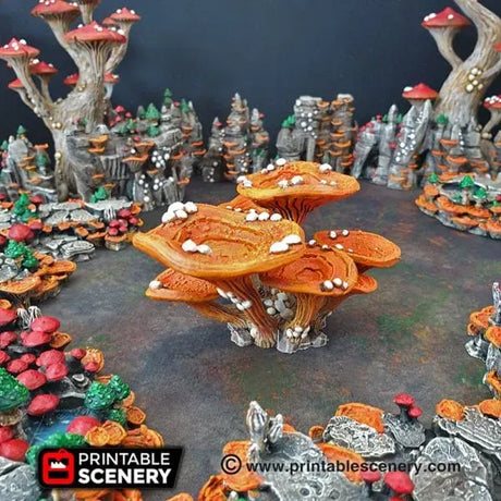 Tabletop Terrain Trees Lantern Clusters - Fantasy Scatter Terrain / Trees