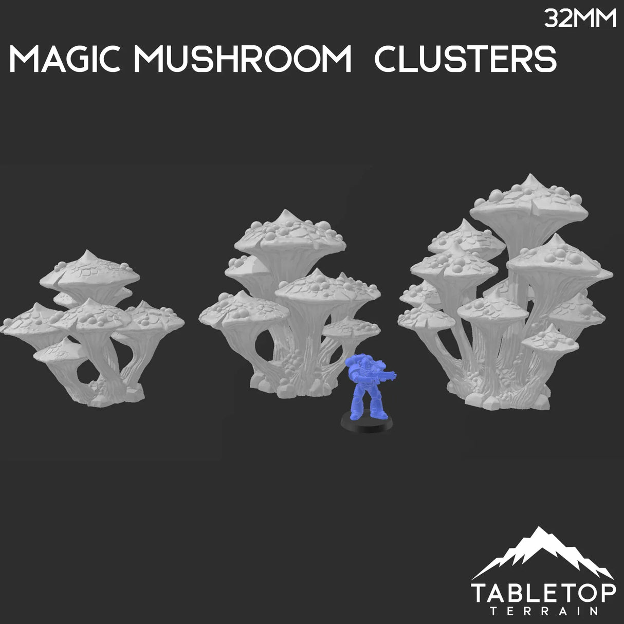 Tabletop Terrain Trees Magic Mushroom Clusters - Fantasy Scatter Terrain / Trees