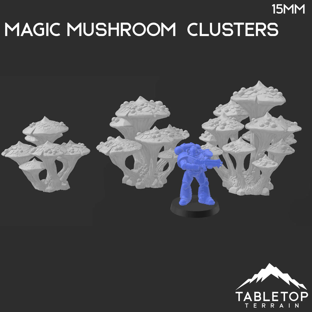 Tabletop Terrain Trees Magic Mushroom Clusters - Fantasy Scatter Terrain / Trees