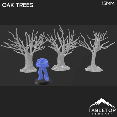 Tabletop Terrain Trees Oak Trees - Country & King - Fantasy Historical Trees