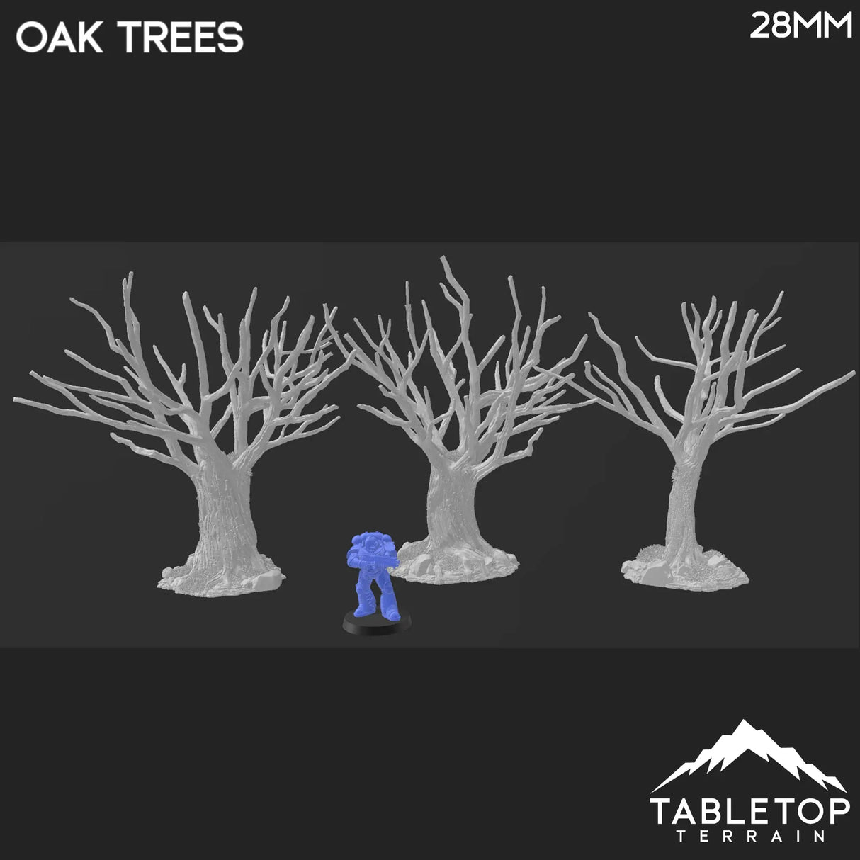Tabletop Terrain Trees Oak Trees - Country & King - Fantasy Historical Trees