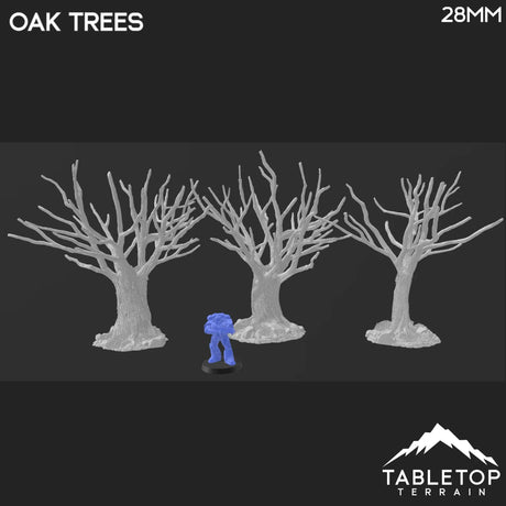 Tabletop Terrain Trees Oak Trees - Country & King - Fantasy Historical Trees