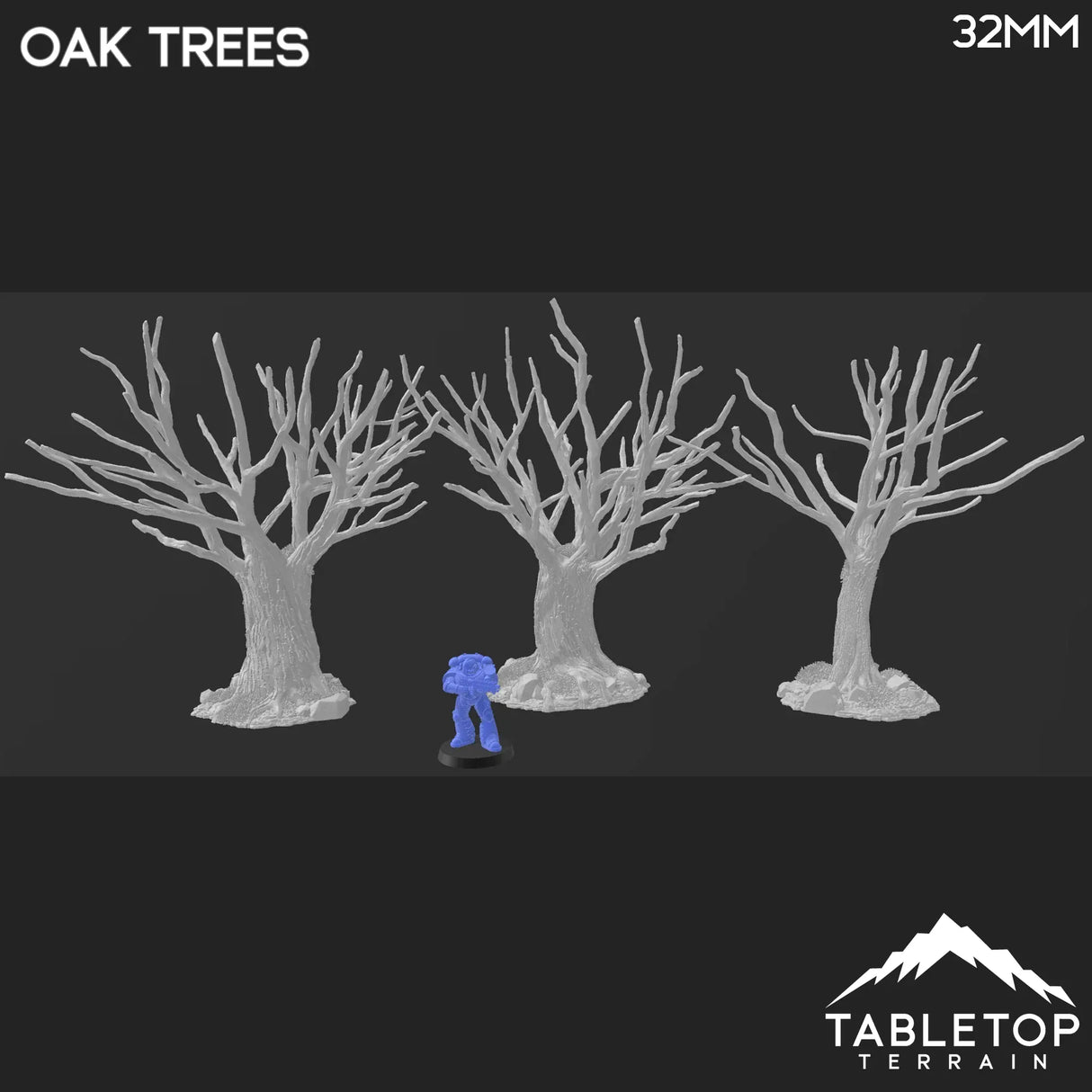 Tabletop Terrain Trees Oak Trees - Country & King - Fantasy Historical Trees