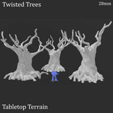 Tabletop Terrain Trees Twisted Trees - Scatter Terrain Trees