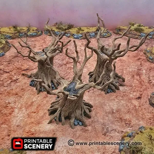 Tabletop Terrain Trees Twisted Trees - Scatter Terrain Trees