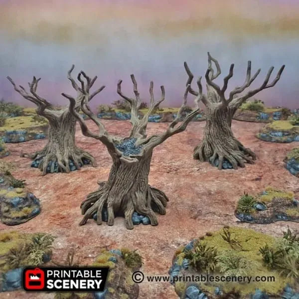 Tabletop Terrain Trees Twisted Trees - Scatter Terrain Trees