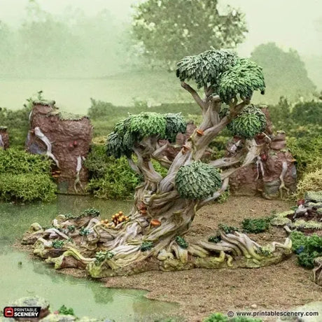 Tabletop Terrain Trees Wilderwood Circle - The Gloaming Swamp