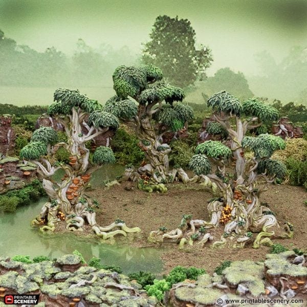 Tabletop Terrain Trees Wilderwood Circle - The Gloaming Swamp