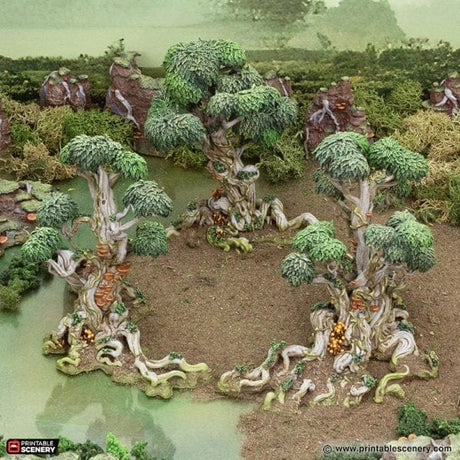 Tabletop Terrain Trees Wilderwood Circle - The Gloaming Swamp