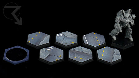 Tabletop Terrain Trinity City Streets - Hex - Hardcore Bases