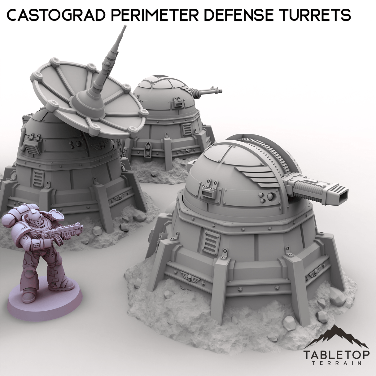 Tabletop Terrain Turrets Castograd Perimeter Defense Turrets