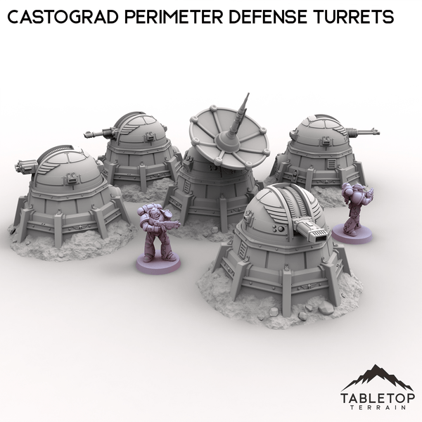 Tabletop Terrain Turrets Castograd Perimeter Defense Turrets