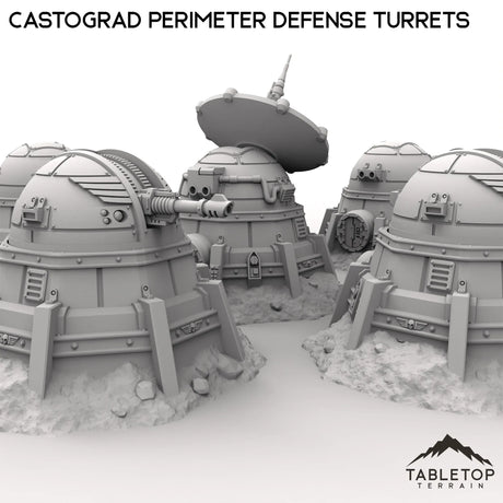 Tabletop Terrain Turrets Castograd Perimeter Defense Turrets