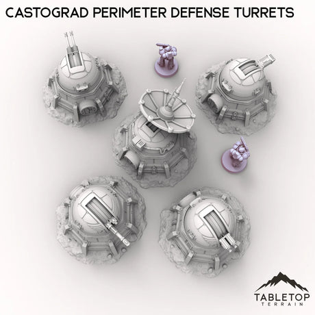 Tabletop Terrain Turrets Castograd Perimeter Defense Turrets