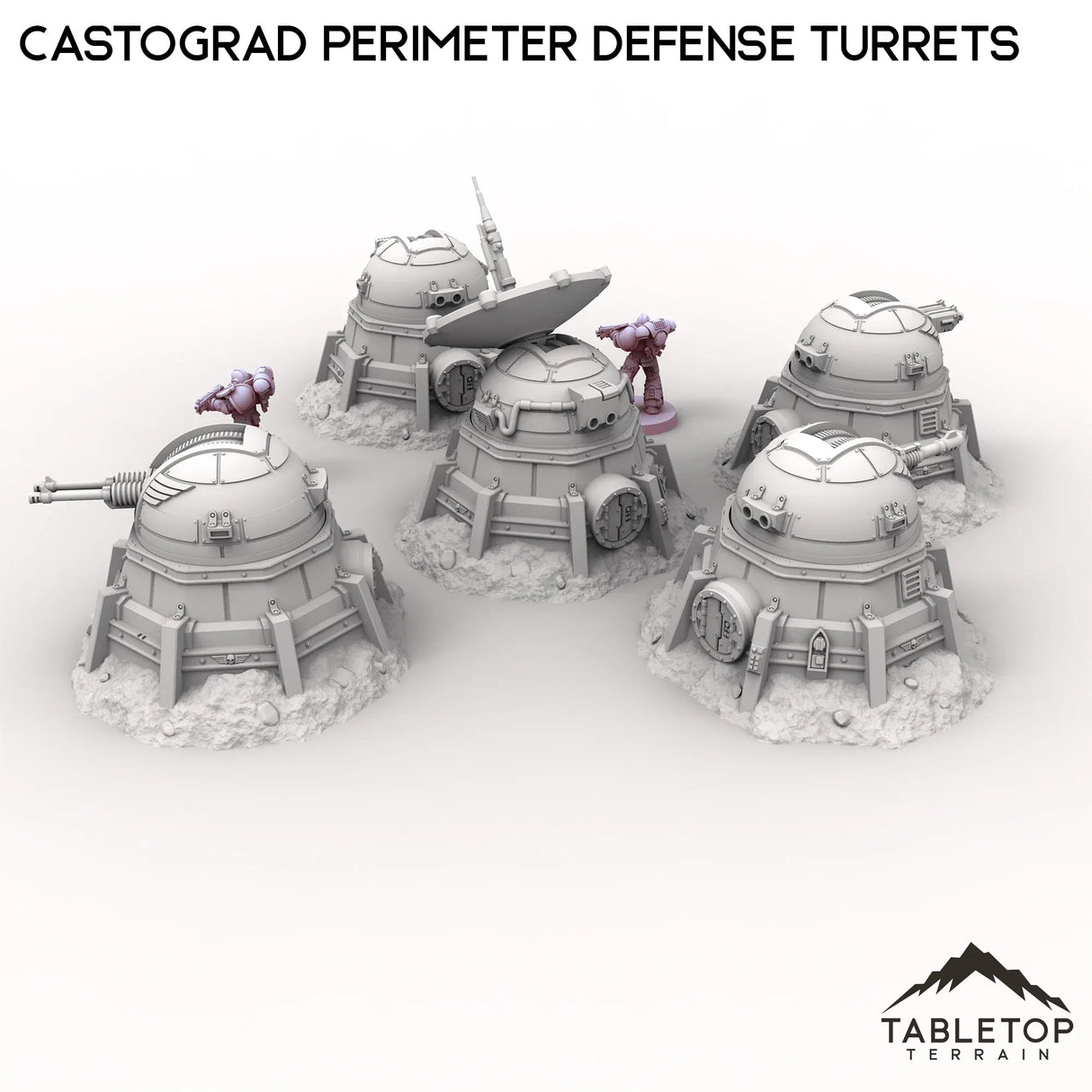 Tabletop Terrain Turrets Castograd Perimeter Defense Turrets