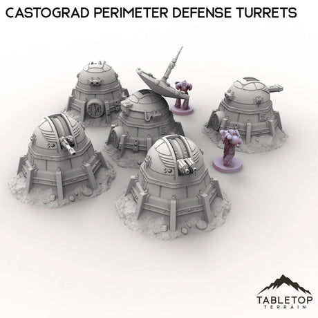 Tabletop Terrain Turrets Castograd Perimeter Defense Turrets