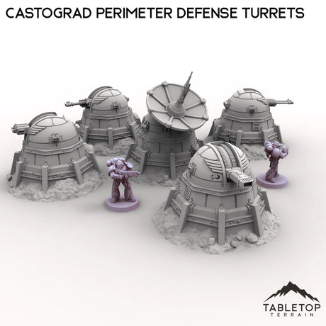 Tabletop Terrain Turrets Castograd Perimeter Defense Turrets