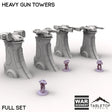 Tabletop Terrain Turrets Full Set / 32mm Heavy Gun Towers