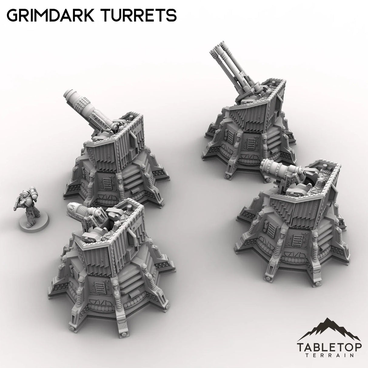 Tabletop Terrain Turrets Grimdark Turrets