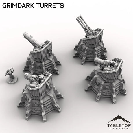 Tabletop Terrain Turrets Grimdark Turrets