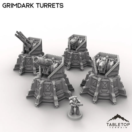 Tabletop Terrain Turrets Grimdark Turrets