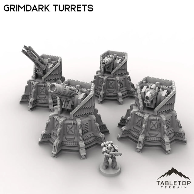 Tabletop Terrain Turrets Grimdark Turrets