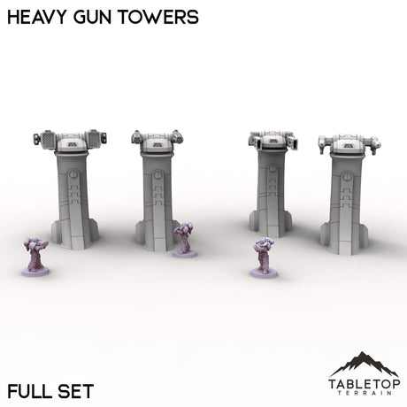 Tabletop Terrain Turrets Heavy Gun Towers