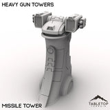 Tabletop Terrain Turrets Missiles / 32mm Heavy Gun Towers