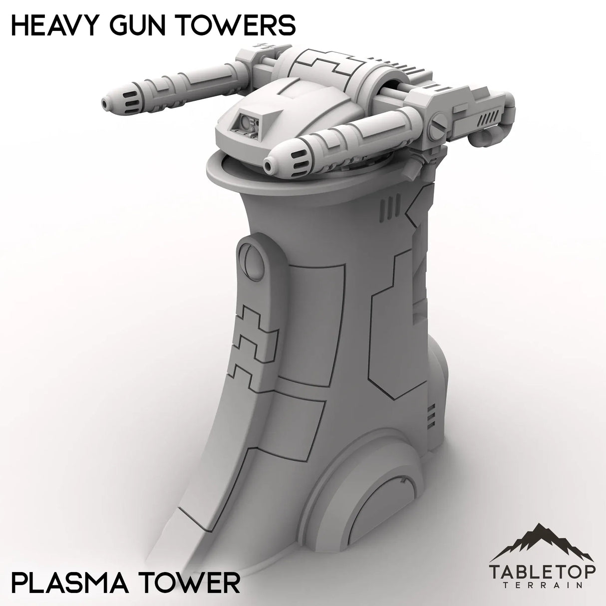 Tabletop Terrain Turrets Plasma / 32mm Heavy Gun Towers