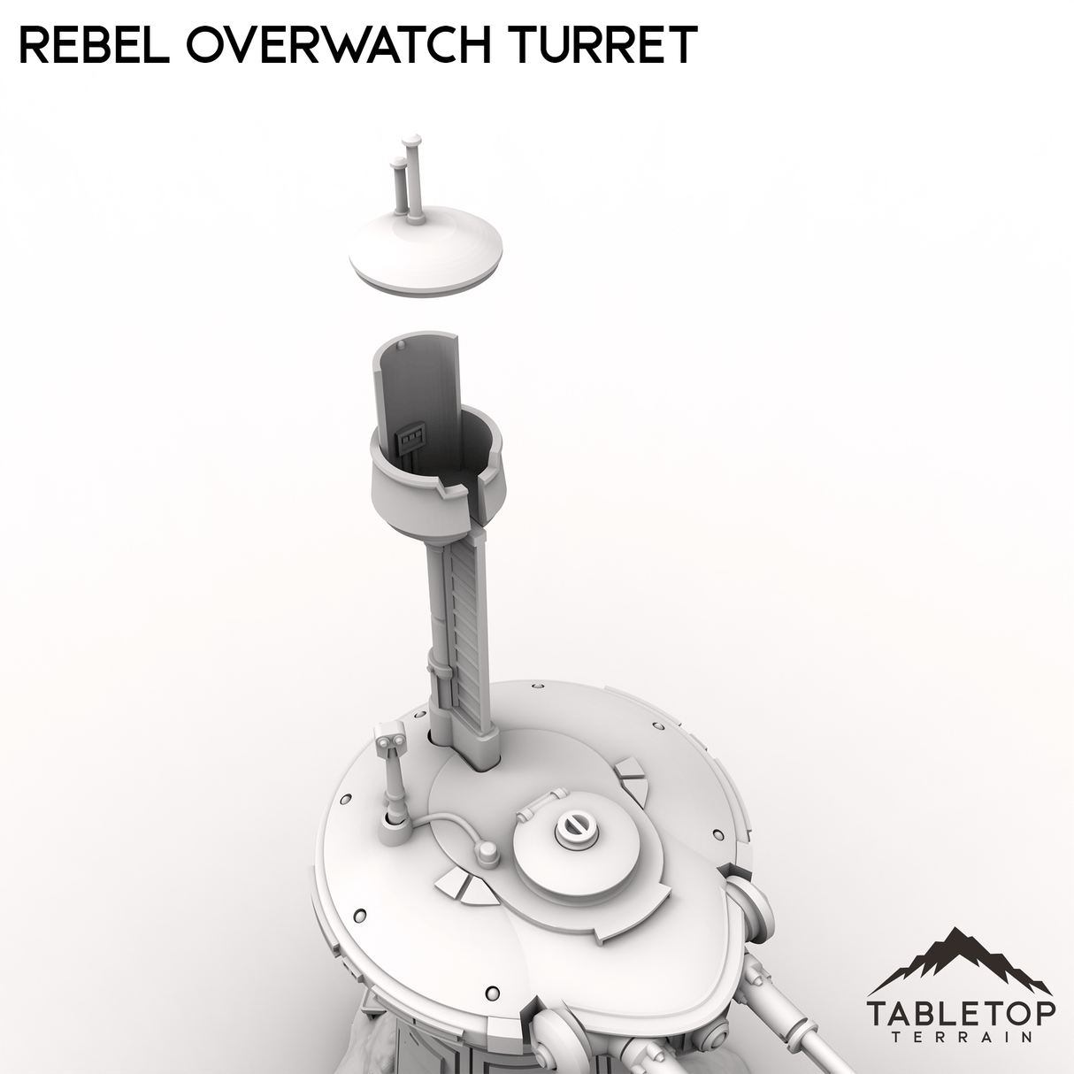 Tabletop Terrain Turrets Rebel Overwatch Turret