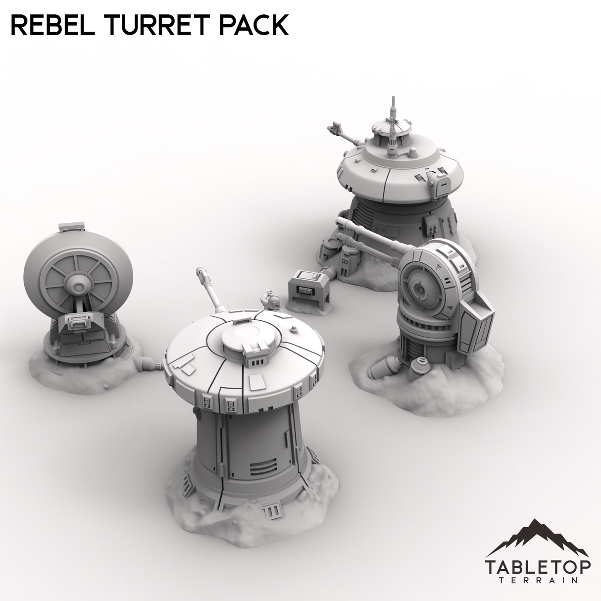 Tabletop Terrain Turrets Rebel Turret Pack