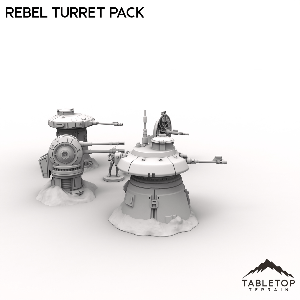 Tabletop Terrain Turrets Rebel Turret Pack