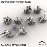 Tabletop Terrain Turrets Zorpsector Turret Pack