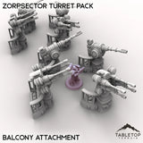 Tabletop Terrain Turrets Zorpsector Turret Pack