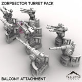 Tabletop Terrain Turrets Zorpsector Turret Pack