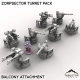 Tabletop Terrain Turrets Zorpsector Turret Pack