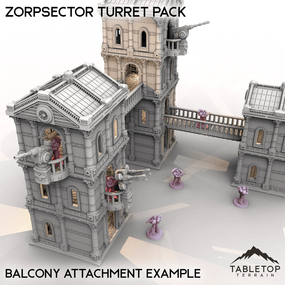 Tabletop Terrain Turrets Zorpsector Turret Pack