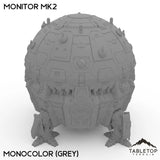 Tabletop Terrain Vehicle 10 Inch / Monocolor (Grey) Monitor Mk2 Dropship