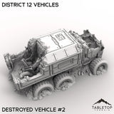 Tabletop Terrain Vehicle 32mm / Destroyed Vehicle 2 District 12 Vehicles