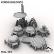 Tabletop Terrain Vehicle 32mm / Full Set Xenos Buildings