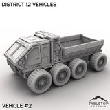 Tabletop Terrain Vehicle 32mm / Vehicle 2 District 12 Vehicles
